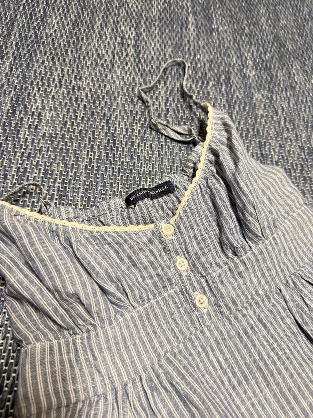 Brandy Melville Striped Babydoll Top